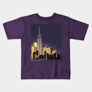 Skyscrapers At night Kids T-Shirt